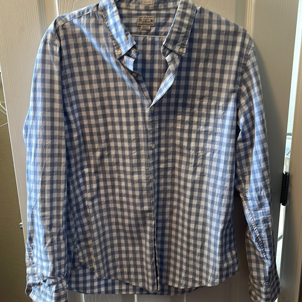 J. Crew Checkered button down shirt